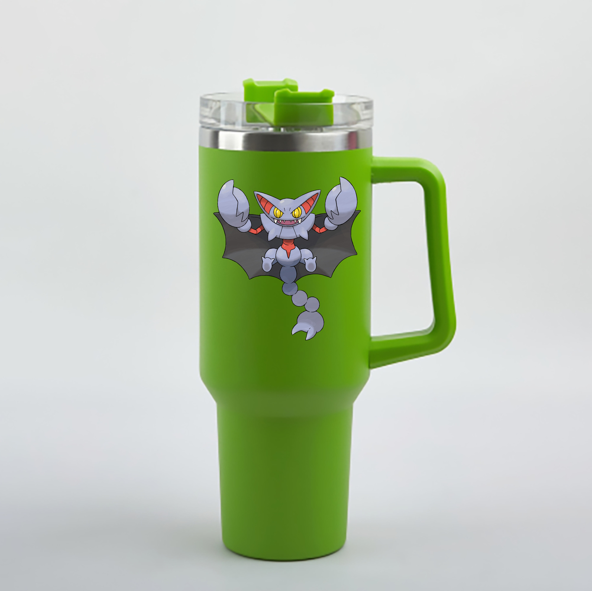 （画像用） ポケットモンスター Pokémon 1200mL車用タンブラー - クリスタルステッカー（プラスチックストロー付き）